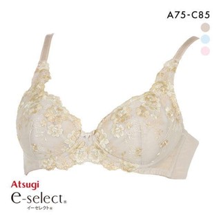 日本厚木ATSUGI無鋼圈內衣聚攏收副乳防外擴透氣可愛刺繡文胸女(A5697361)(日本直郵)1