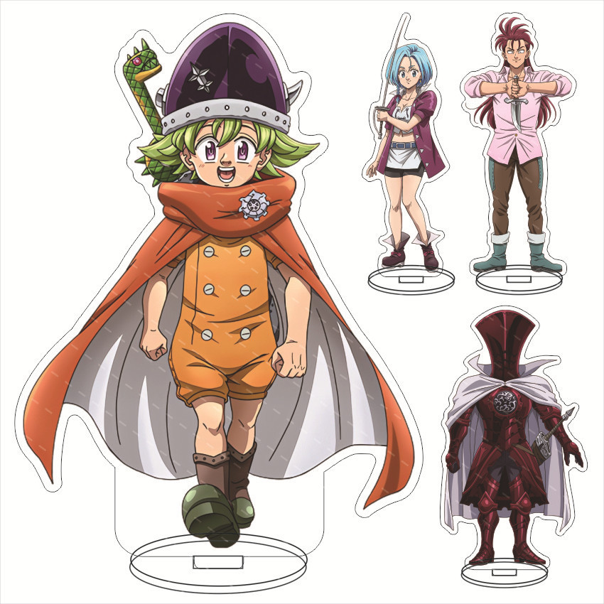 七大罪默示錄的四騎士亞克力桌面擺件 特里斯坦 蘭斯洛特亞克力擺件