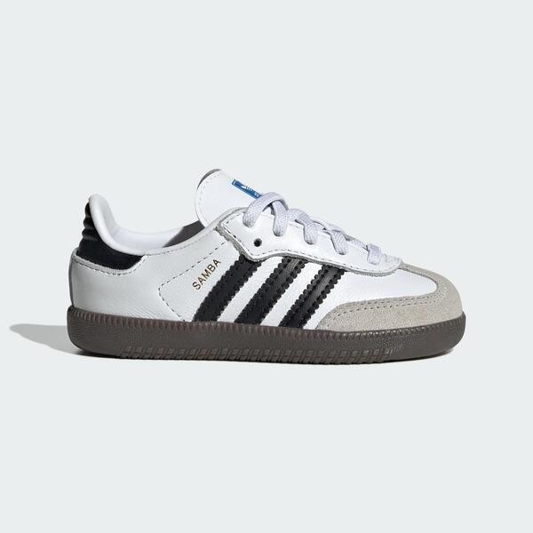 Adidas Samba OG EL I IE3679 小童 休閒鞋 經典 復古 Originals 皮革 膠底 白