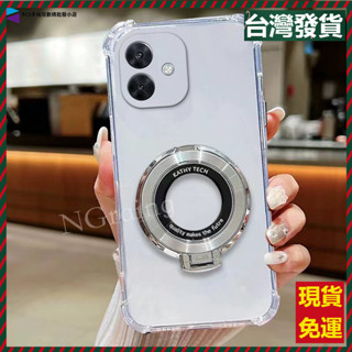 四角犀牛鎧甲指環支架手機殼 OPPO A3X A3Pro A79 A38 透明太空殼