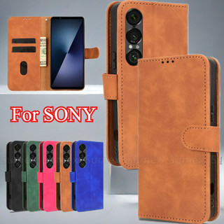 索尼 適用於 SONY Xperia 1 5 10 II III IV V VI VII 5G 手機殼翻蓋皮套防震防摔支