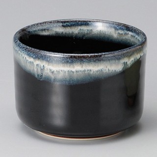 現貨 日本製 美濃燒 手工黑藍白天目釉抹茶碗11cm 茶碗 日式茶杯 茶杯 陶瓷茶杯 泡茶茶杯 抹茶 茶具 富士通販