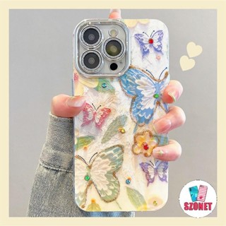 蝴蝶膠帶閃光鏡頭保護膜手機殼適用於 iPhone 15 14 13 12 11 Pro Max 15 Plus XS X