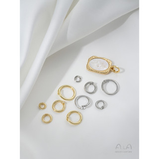 Ala-0209-高保色高品質--0721- 強保色14K包金卡扣開口圈手工萬能圈diy手作飾品吊墜扣連接環配件