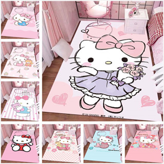 三麗鷗 Hello Kitty 卡通兒童房趣味印花地毯客廳沙發區爬行墊吸水防滑可定製-8