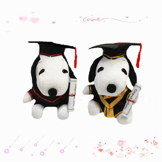 史努比玩偶 可愛Snoopy毛絨娃娃 畢業公仔毛絨玩具 博士帽學士服 布娃娃 畢業禮物 SN8D