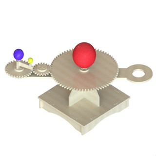STEAM教育 科學小實驗 DIY 月亮地球太陽三球儀科技小製作學生天文兒童玩具材料