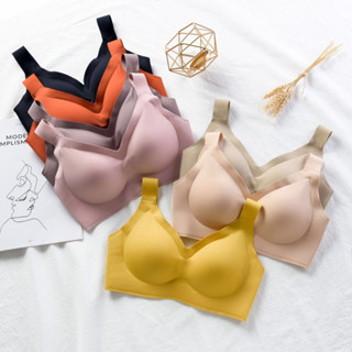 尚品大肩帶乳膠內衣女大胸顯小無鋼圈集中爆乳一片式運動無痕美背內衣