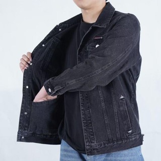 工裝牛仔夾克男士春秋季2024新款美式潮痞帥氣青少年休閒外套上衣保暖外套 防風外套 韓版 韓系 日系
