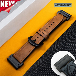 22 毫米 26 毫米纖維皮革錶帶相容 Garmin Enduro2 Epix Gen 2 Instinct 2X Fe