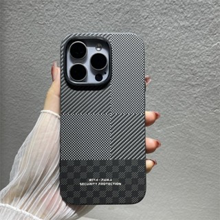 碳纖維紋Magsafe磁吸凱夫拉紋理防摔手機殼適用蘋果iPhone16 15 14 13 12 Pro Max保護殼