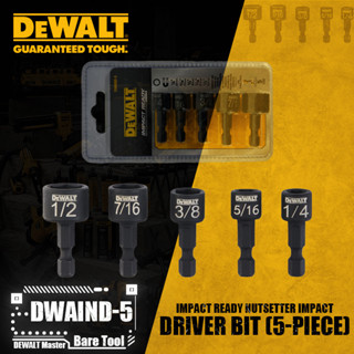 Dewalt DWAIND-5 Impact Ready Nutsetter 衝擊起子鑽頭 5 件式電動工具配件