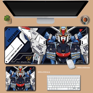 Gundam 滑鼠墊 XXL 90X40CM 機動戰士鎖邊辦公電腦桌墊桌面鍵盤鼠標墊動漫筆記本電腦墊