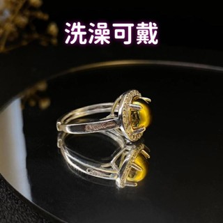 泰國泰特色龍婆佛牌金色吸米星戒指男女手飾復古尚個開口指環Thai style Longpo Buddha brand g