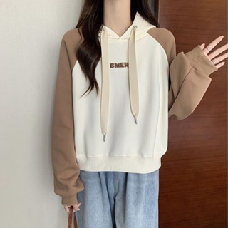 M-4XL 大尺碼帽t女 胖mm字母衛衣女新款春秋高階感洋氣外套美式上衣ins