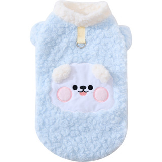 【PetBaby寵物精靈】貓狗衣服 秋冬刷毛加厚可愛超萌衣服 中小型犬防寒保暖毛絨衣
