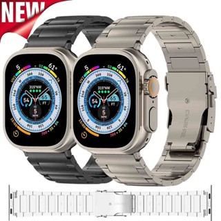 工字型鈦合金錶帶相容apple Watch Ultra 49mm 45mm 44mm 42mm 41mm 40mm 38