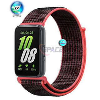 適用於 三星 Samsung Galaxy fit3 魔術貼尼龍錶帶 搭配PC殼膜一體 硬殼 保護殼 保護膜 錶帶
