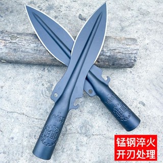 【臺灣出貨】園藝 尖鏟子 戶外 挖野菜 挖土 農用工具 小號矛頭 錳鋼一體 祖魯槍 開路刀 帶柄的都需要宅配運送