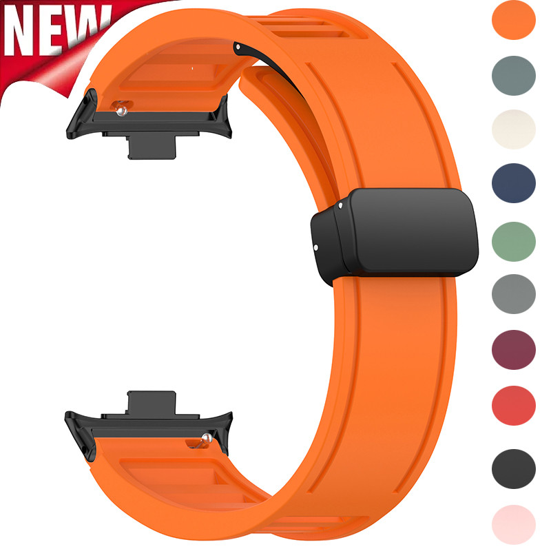 透氣磁性錶帶兼容 Redmi 手錶 4/Mi band 8 pro 運動錶帶錶帶手鍊配件