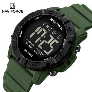 Naviforce NF7110 數字手錶男士運動軍隊計時手錶日期星期鬧鐘防水原裝男電子 LED 時鐘