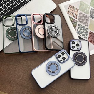 360度無線磁吸指環支架 適用於蘋果iPhone 15 Pro Max 14 13 手機殼 全包 防摔殼 保護殼 支架