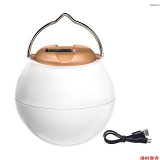 野營燈 戶外露營帳篷燈 防水USB充電手提燈 支援3種亮燈模式 白色 LY-8225B-2400mAh