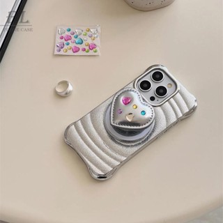 銀波漾磁吸折疊鏡子支架 適用iPhone 16 15 14 13 12 Pro Max i13 i14 15pro手機殼