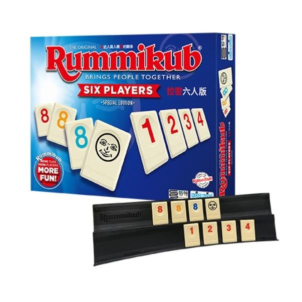 Rummikub 拉密 數字磚塊牌XP 6人版桌遊（新版）【金石堂】