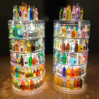 ✨新品特價/免運促銷# diy樹脂配件小酒瓶擺件 微非滿版擺件 透明樂高小瓶子收納盒 透明亞克力裝飾品 過家家酒玩具