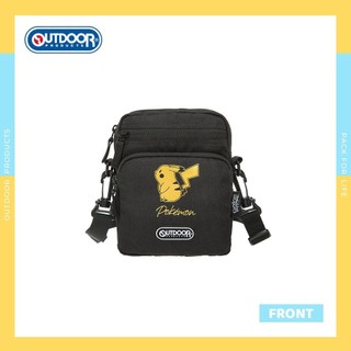 OUTDOOR 寶可夢Pokemon金典皮卡丘直式側揹包/ 黑色/ ODGO22S03BK eslite誠品