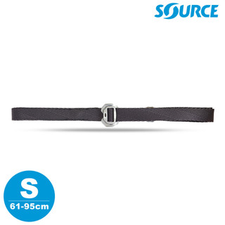SOURCE 藏錢腰帶 Slim Travel Belts (鋁扣) 碳黑 S｜(61-95cm / 織帶寬2.5cm)