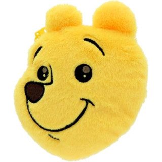 日本 sun-star 小熊維尼9 絨毛造型收納包/ 閃閃發亮的眼睛 eslite誠品