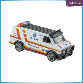 [lswbd] 1:32模擬車模型車模型合金旅行玩具救護車模型摩擦動力車青少年消防車