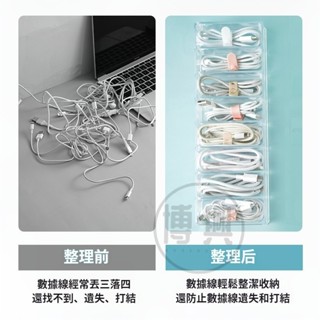 充電線收納盒 數據線收納盒 電線收納 8格桌面數據線收納盒 整理集線理線器