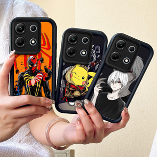 外殼 Infinix Note 30 4G 5G, Infinix X6833B Case 卡通加厚保護鏡片軟矽膠手機殼