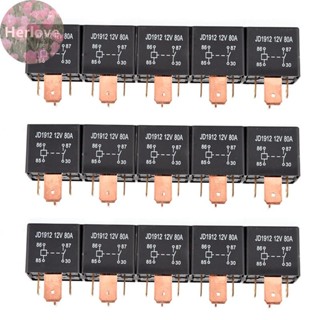 Herlove防水過載繼電器4pin DC 24V 12V 80A JD1912汽車繼電器TW