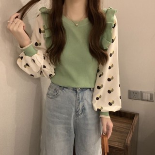 365Days-長袖慵懶風打底針織衫女秋季新款設計感小眾毛衣上衣女裝潮