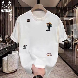 GP&臺灣現貨 男士短袖 棉質夏季男士短袖T恤時尚潮流百搭休閒寬鬆透氣簡約半袖上衣
