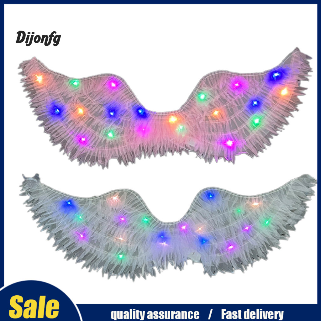 Dj Led 天使之翼兒童天使之翼彩色 LED 發光天使之翼兒童和成人發光蝴蝶仙女之翼舞台表演服裝派對生日