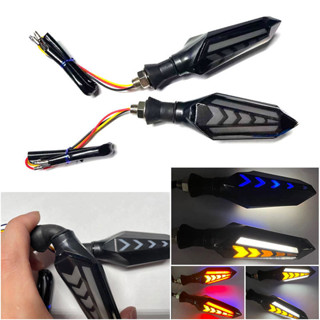 新品 電動機車改裝led雙面流水訊號燈轉向燈方向燈日行燈行車燈燈泡