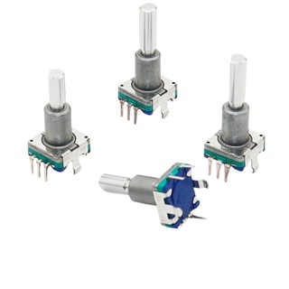ALPS凌志導航CD音量調整開關360度旋轉帶按鍵EC11編碼器5腳電位計