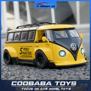 CBB 1:32 Volkswagen T1 Samba Bus 合金壓鑄汽車模型玩具兒童男孩成人系列