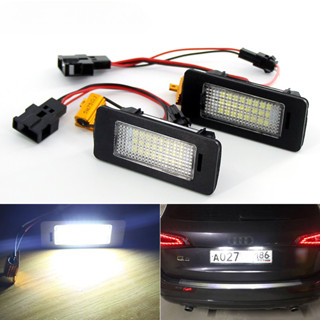 2pcs Canbus 無錯誤 LED 牌照燈白色 12v 適用於奧迪 A1 A3 / A4 S4 B8/ A5 S5