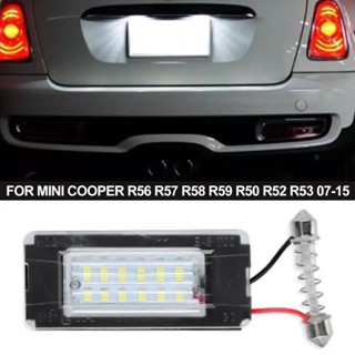 2 件適用於 Mini Cooper R56 R57 R58 R59 R50 R52 R53 LED 車牌燈白色車牌燈無