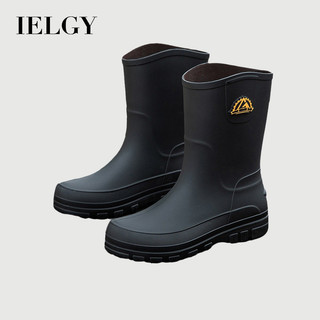 IELGY 新款男士防水雨鞋中筒時尚韓版套腳休閒防滑雨靴子