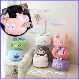 三麗鷗 Dly Sanrio LinaBell Kuromi Stellalou 卡通可愛冰絲午睡枕辦公室午睡枕護頸枕