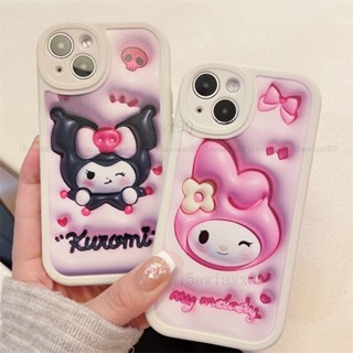 美樂蒂 庫儸米手機殼 適用於iPhone15 7plus 8plus 14 13 Pro Max 12 11 卡通防摔殼
