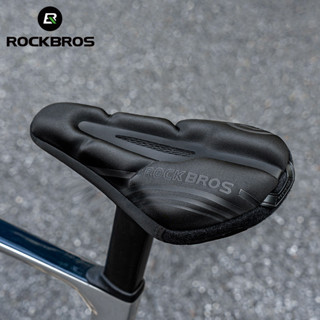 ROCKBROS MTB公路自行車車座墊套空心槽散熱透氣自行車座套感溫泡沫材料減震