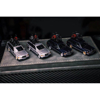 【高檔】現貨Mortal限量1:64賓士S124旅行車Benz模擬合金汽車模型送行李架單車